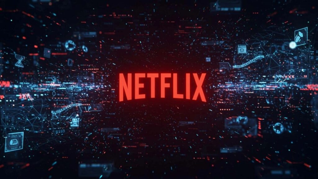 Logo Netflix, illustration du streaming et de la production audiovisuelle