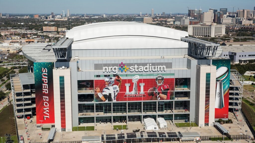 Vue aérienne du NRG Stadium à Houston, stade où le Portugal a affronté la RD Congo au Mondial 2026