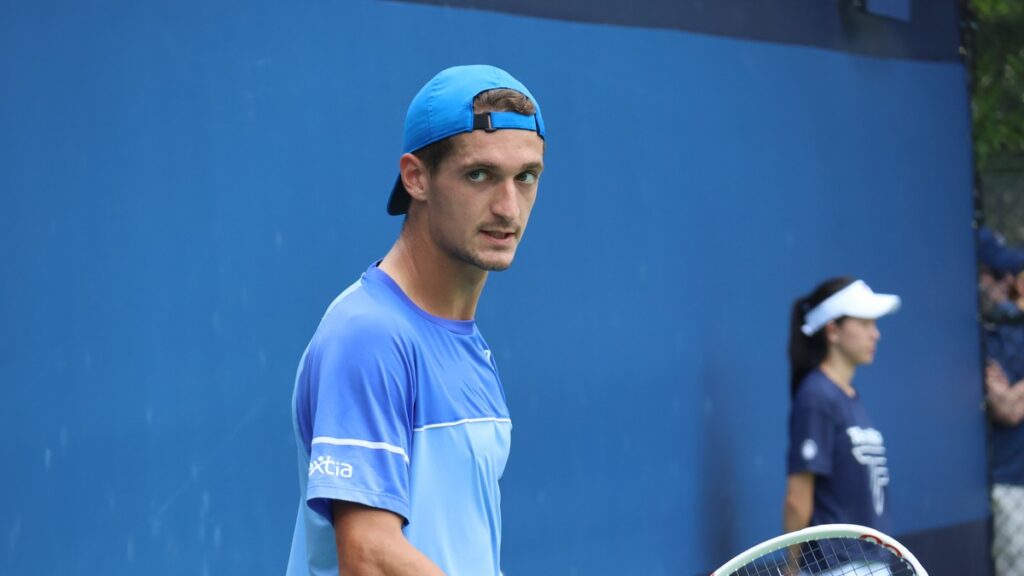 Terence Atmane, vainqueur au premier tour du tournoi ATP 500 de Halle