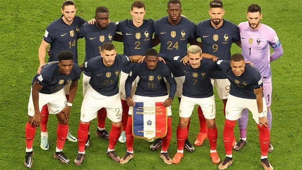 L’équipe de France de football lors de la Coupe du monde