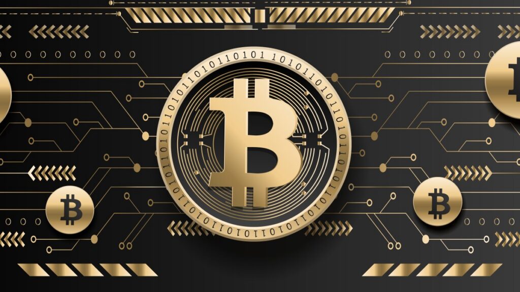 Illustration du bitcoin en forte hausse sur le marché des cryptomonnaies